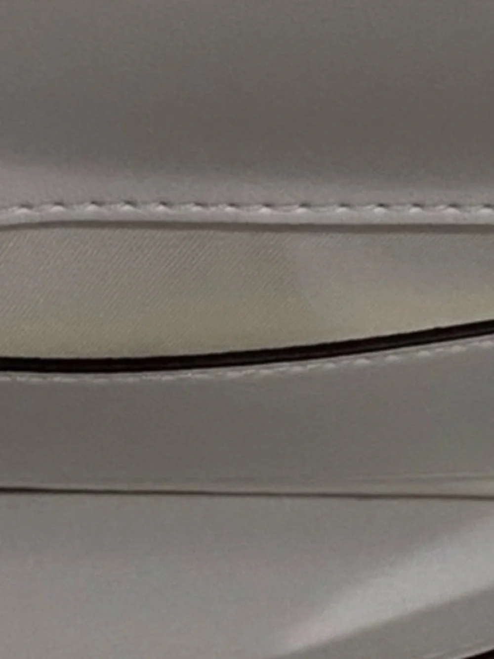 Tory Burch White Laser-Cut Leather Crossbody with Gold Chain